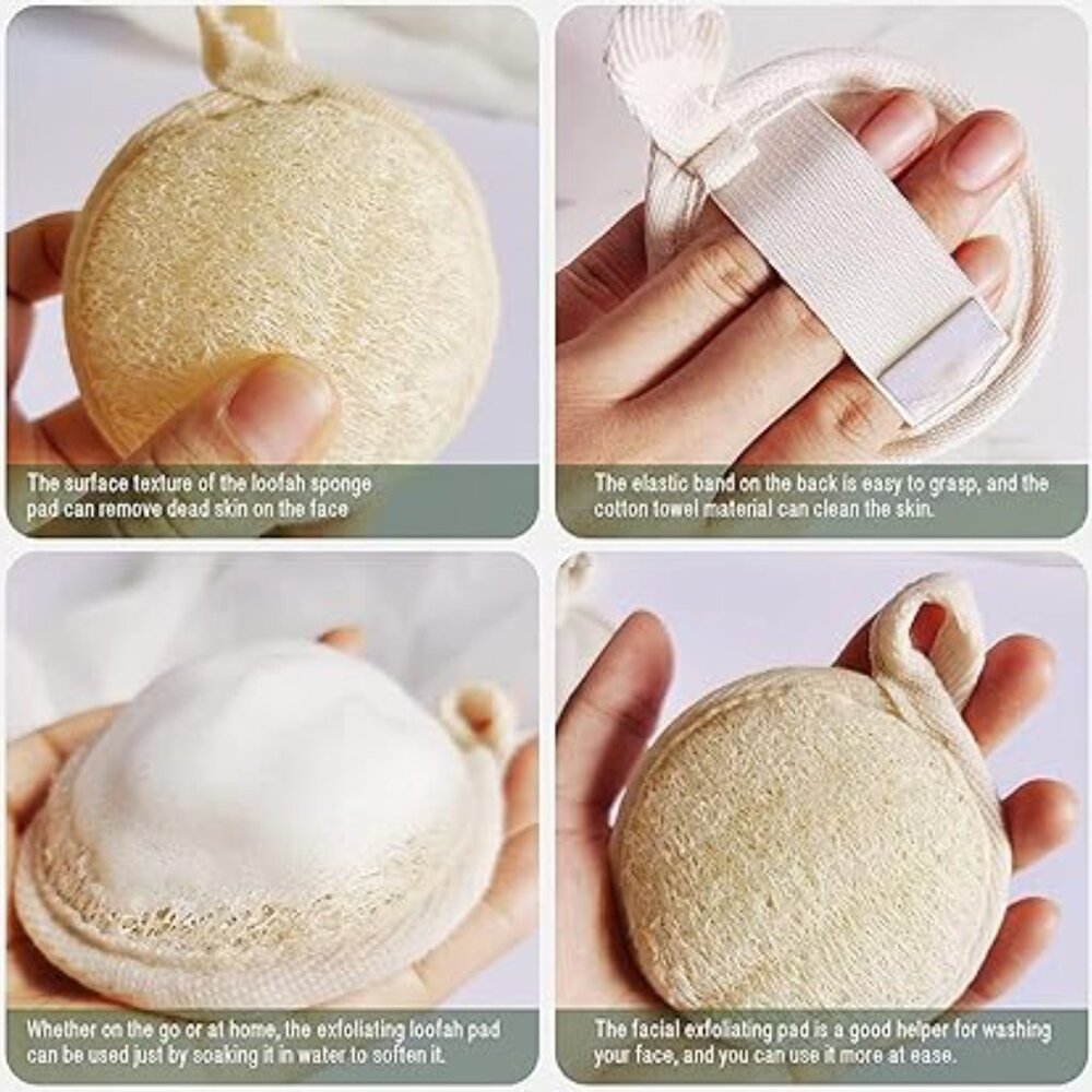 Natural Shower Loofah Eco-Friendly Egyptian Sponge 11Packs - Picture 9 of 15